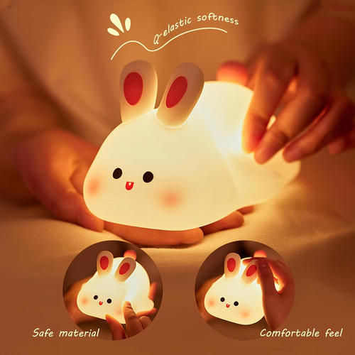Lámpara De Noche De Bebé For Niños, Lámpara De Conejo,