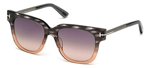 Tom Ford Ft0436 Gafas De Sol Tracy Gris Despojado W / Gjega