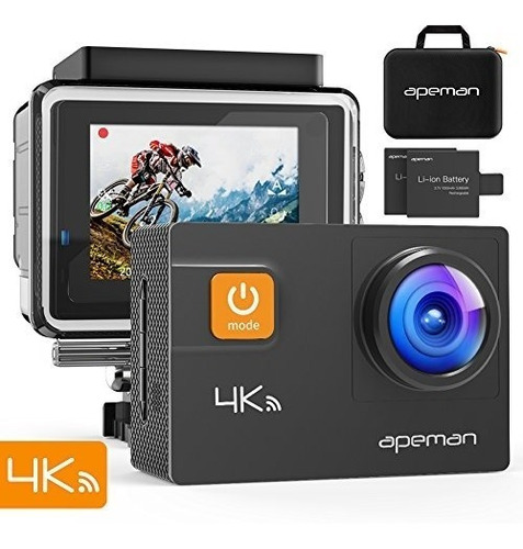 Apeman Camara De Accion 4k 20mp Wifi Ultra Hd Subacuatica Im