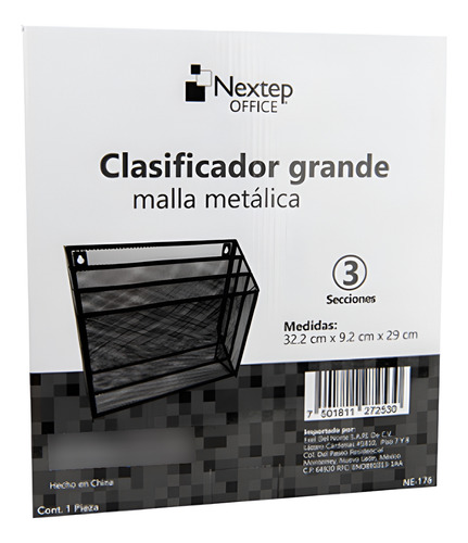 Caja Master C/12 Clasificador Nextep Malla 3 Niveles Grande