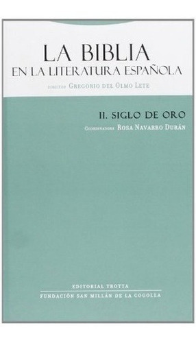 La Biblia En La Literatura Española Ii - Del Olmo Le, de Del Olmo Lete. Editorial Trotta en español