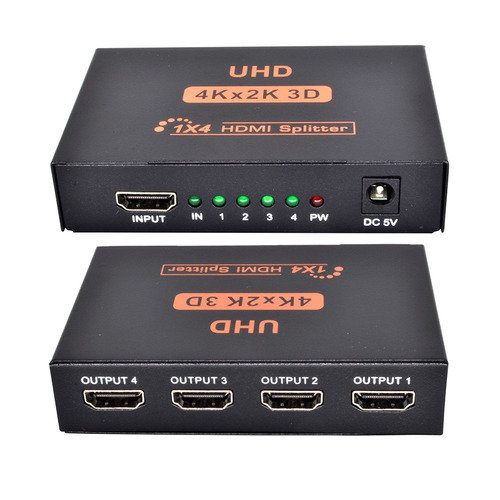 Imagen 1 de 7 de Splitter Ultra Hdmi 1x4 4k - 1080p
