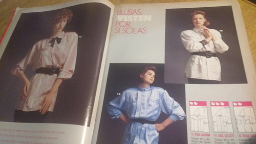 Revista Prima Nº 53 1986 Moda Moldes Patrones Blusas