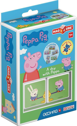 Cubos Magnéticos Magicube Peppa Pig - Un Dia Con Peppa (2 Pi