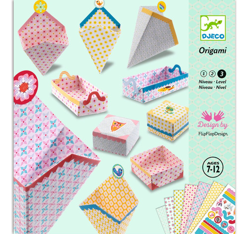 Origami Pequeñas Cajas Dj08774 Manualidades Para Niños Djeco
