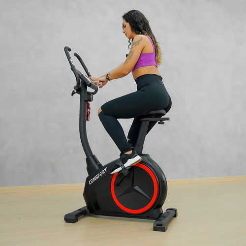 Bicicleta Ergométrica Verical para estudio, gimnasio y hogar, color negro