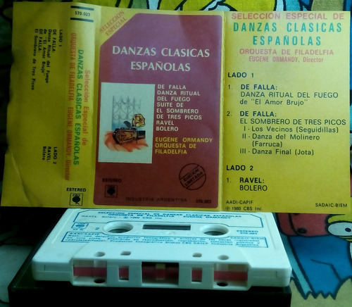 Casete Danzas Clasicas  Españolas -  Varios