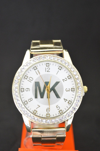 Reloj De Metal Mk Dorado Y Plata