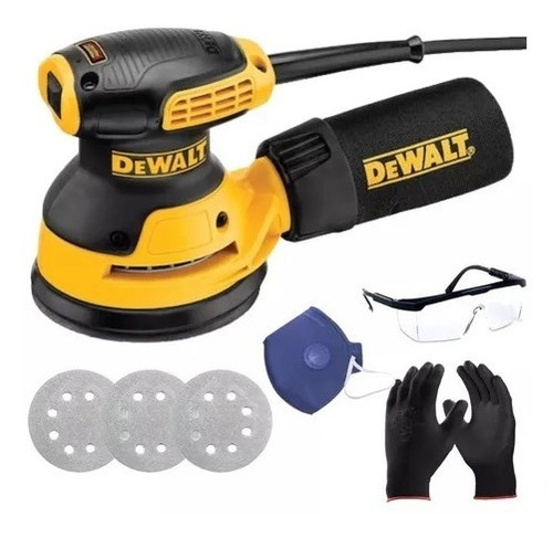 Lixadeira Elétrica Dwe6421 Dewalt C/3 Discos E Kit Proteção 