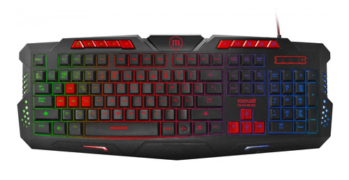 Teclado Maxell Gamming Con Luz Led Rgb