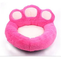 Comprar Cama Cucha Moises Para Perros Gatos Huellas Grandes Mascotas Color Rosa chicle Diseño Huella