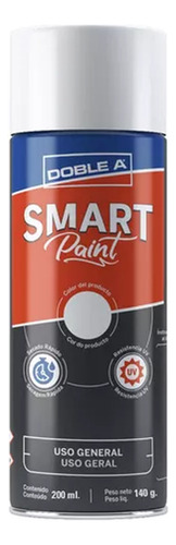 Pintura En Aerosol Smart Paint Doblea 350ml X 3 Unid = Color Blanco Brillante