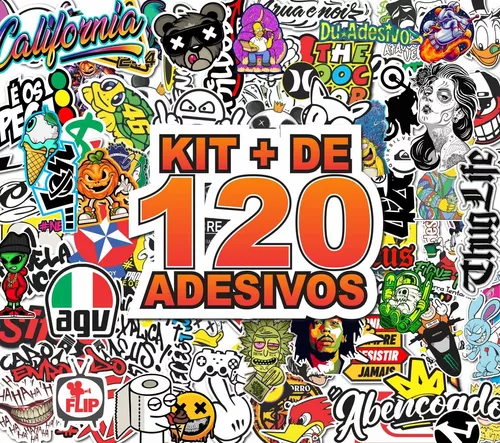 Super Kit 150 Adesivos Moto Bike Carro Grau 244 Motorizada