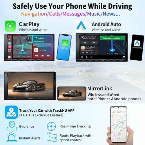 Atoto A6g2a7pf Estéreo Automotivo Android Duplo Din, Carpla