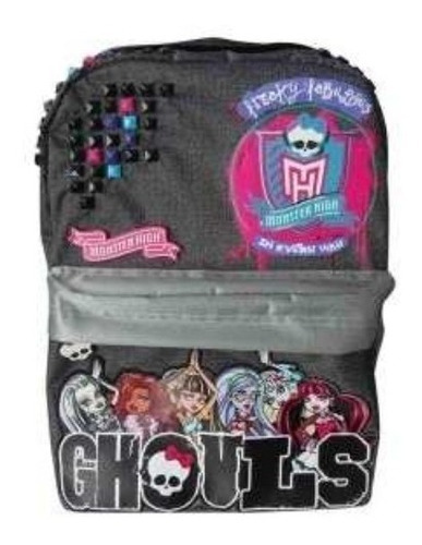 Monster High Mochila Espalda 16 Pulgadas Dm408 Color Gris