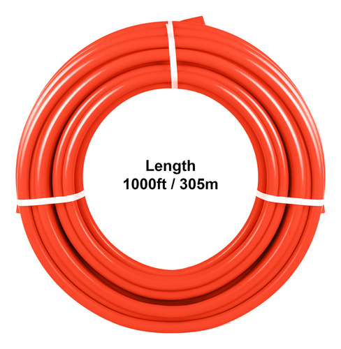 Vevor Tuberia Pex Calefaccion Radiante De 100 Placa 1000pies Color Rojo