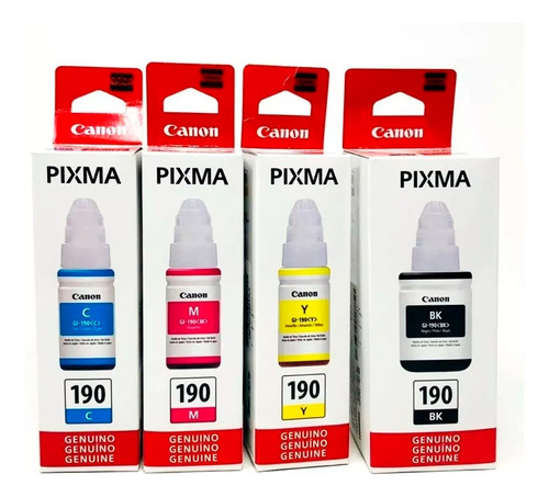 Kit De Tinta Canon Gi-10 Cian Magenta Yellow Negro