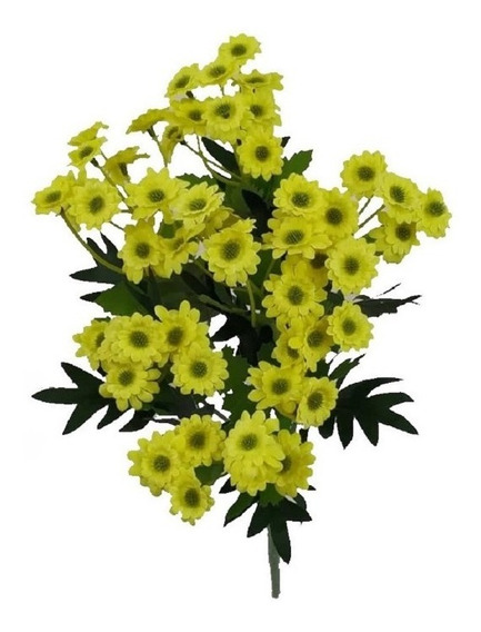 Buque De Mini Margaridas Amarelas Flor Artificial Arranjo | MercadoLivre