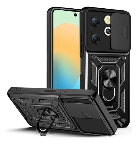 For Infinix Hot 40i Slide Cover Stand Hard Shockproof Case