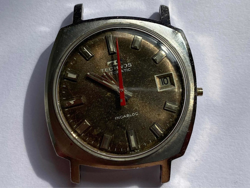 Technos Suíço Automático Date Antigo Funcionando 01658