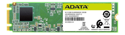 Disco Ssd Interno Adata Ultimate Su650 M2 2280 De 120gb