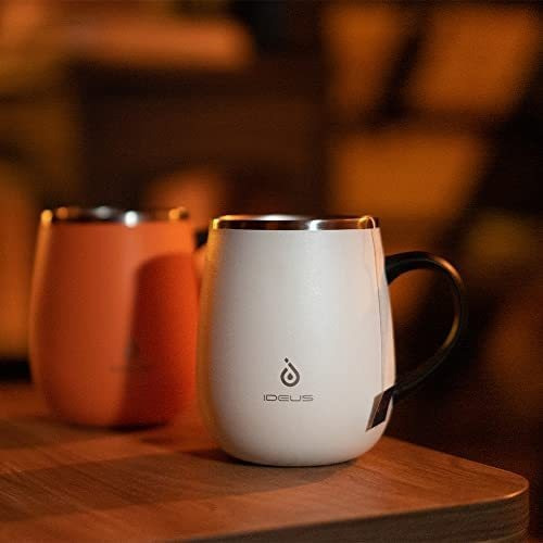 Ideus Taza De Café Aislada De 16 Oz Con Asa Y Tapa, Vaso Ais