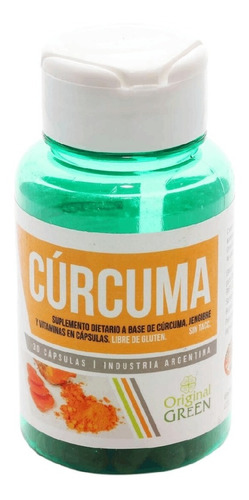 Cúrcuma Original Green 30 Cápsulas Antioxidante