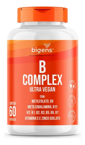 Complexo B Vegano, Apenas 1 Cápsula Ao Dia, Total 60 Cápsulas, At...