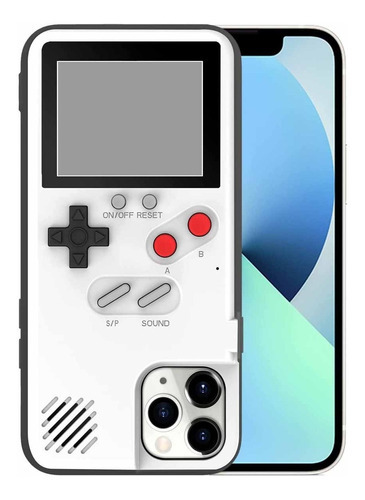 Funda Game Box Retro Para iPhone 13 13 Pro 13 Pro Max  Color Blanco
