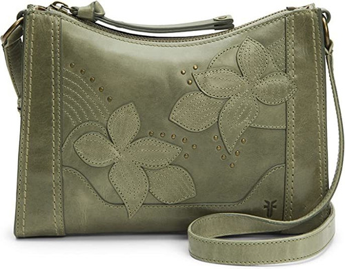 Frye Melissa - Bandolera Con Cremallera Floral Tachonada