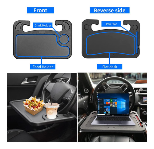 Escritorio Multifuncional Para Volante De Automóvil - 2 En 1