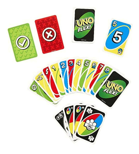 Mattel Games Uno Juego De Cartas Uno Flex Para Niños De 7