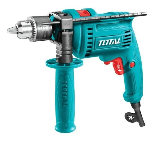 Imagen 1 de 3 de Taladro Atornillador Percutor Total 680w Reversa V. Variable