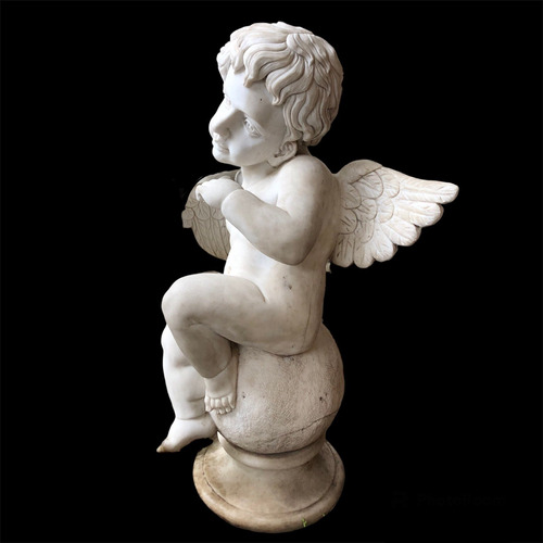 Escultura Mármol - Ángel Cupido