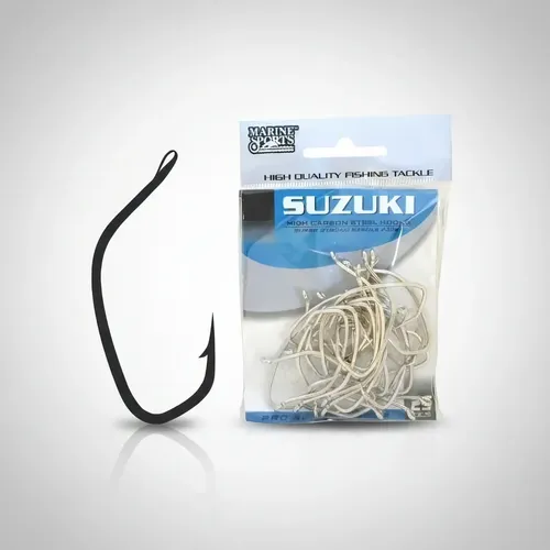 Anzol Suzuki Nº 22 Aço Carbono Marine Sports Kit 25 Peças