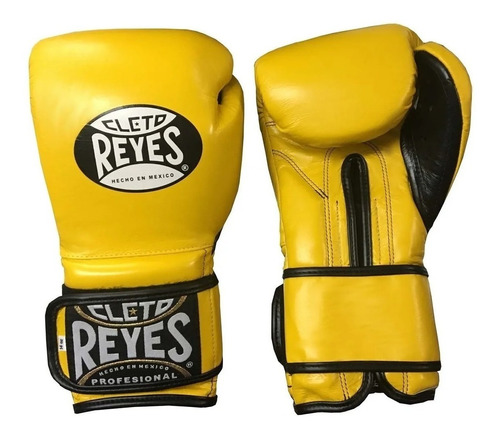 Guantes Cleto Reyes Amarillo Broche De Contacto 14 Oz