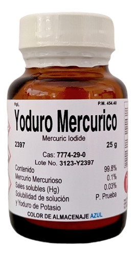 Yoduro Mercurico R. A. 25 G, Marca Fagalab