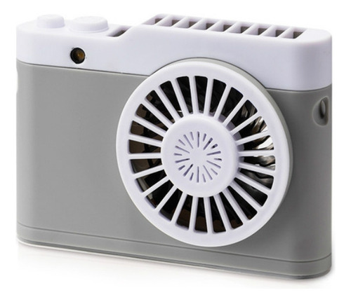 Mini Cámara Portátil Con Carga Usb, Ventilador Negro, Cuello