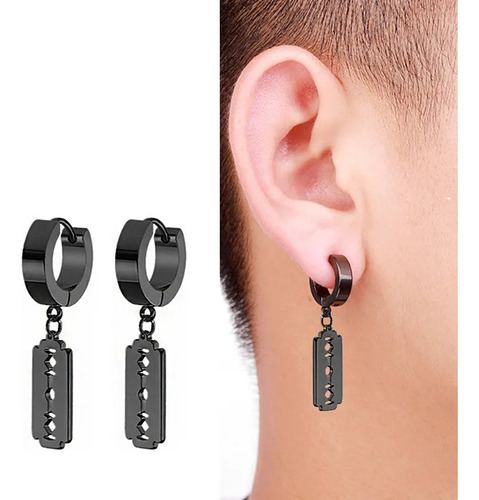 Pendientes Candongas Estilo Punk Con  Cuchillas Aretes