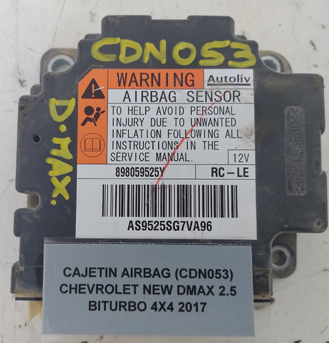 Cajetín Airbag Chevrolet New Dmax 2.5 4x4 2017 