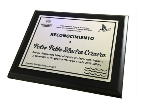 Diploma Reconocimiento Con Grabado Láser (grande)