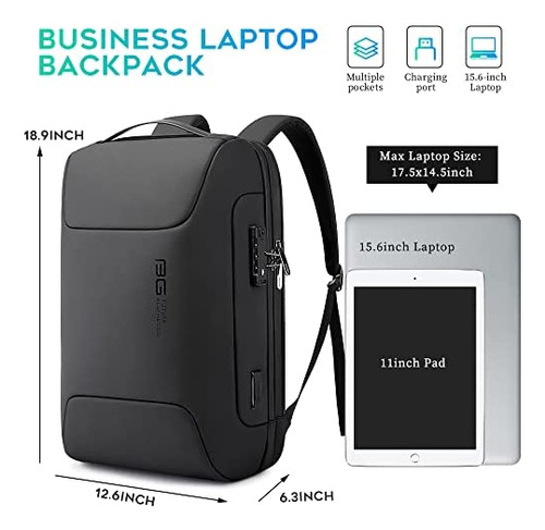 Bange Mochila Antirrobo Para Computadora Portátil De Negocio