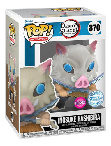 Funko Pop Demon Slayer Inosuke Hashibira Flocked Se #870