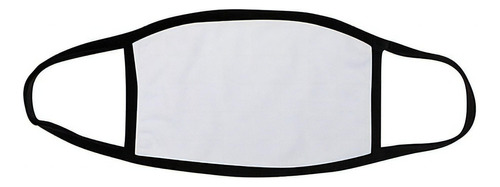 Cubrebocas Promocional Doble Capa Gde Para Sublimar 12 Pz Color Blanco Diseño De La Tela Liso