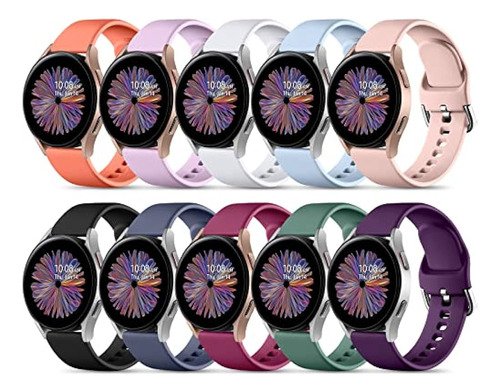 Paquete De 10 Correas Compatibles Con Samsung Active 2 Watch