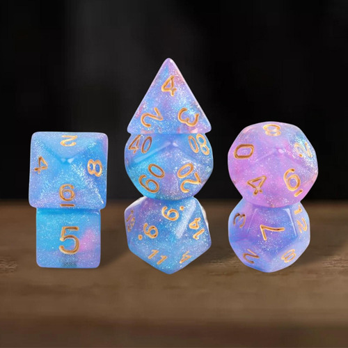 5 X 7 Uds Dados Poliédricos Juego De Mesa Familiar Juego De