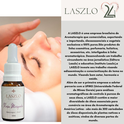 Óleo Vegetal Jojoba 15ml E Rosa Mosqueta 15ml Laszlo Nfe