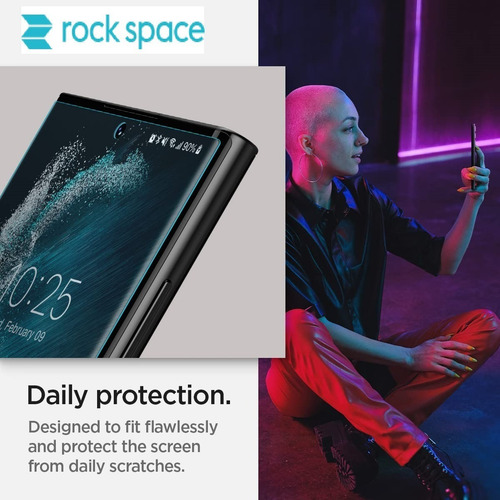 Imagen 2 de 5 de Lamina Hidrogel Para Samsung Galaxy S22 Ultra 5g Rock Space