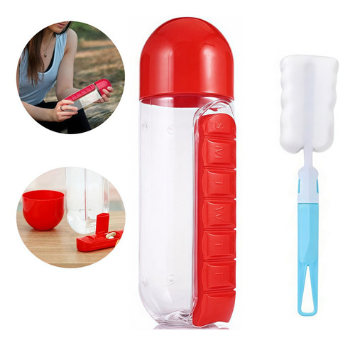 Bote De Medicamentos Para Botellas De Agua Dos En Uno Con Ce