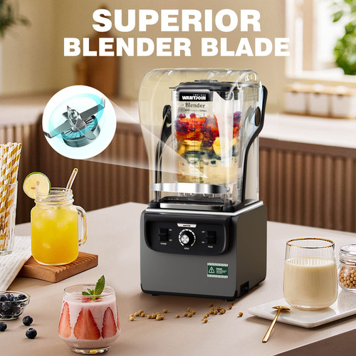 Licuadora Wantjoin Commercial Quiet 2200 Ml 1800 W Para Coci
